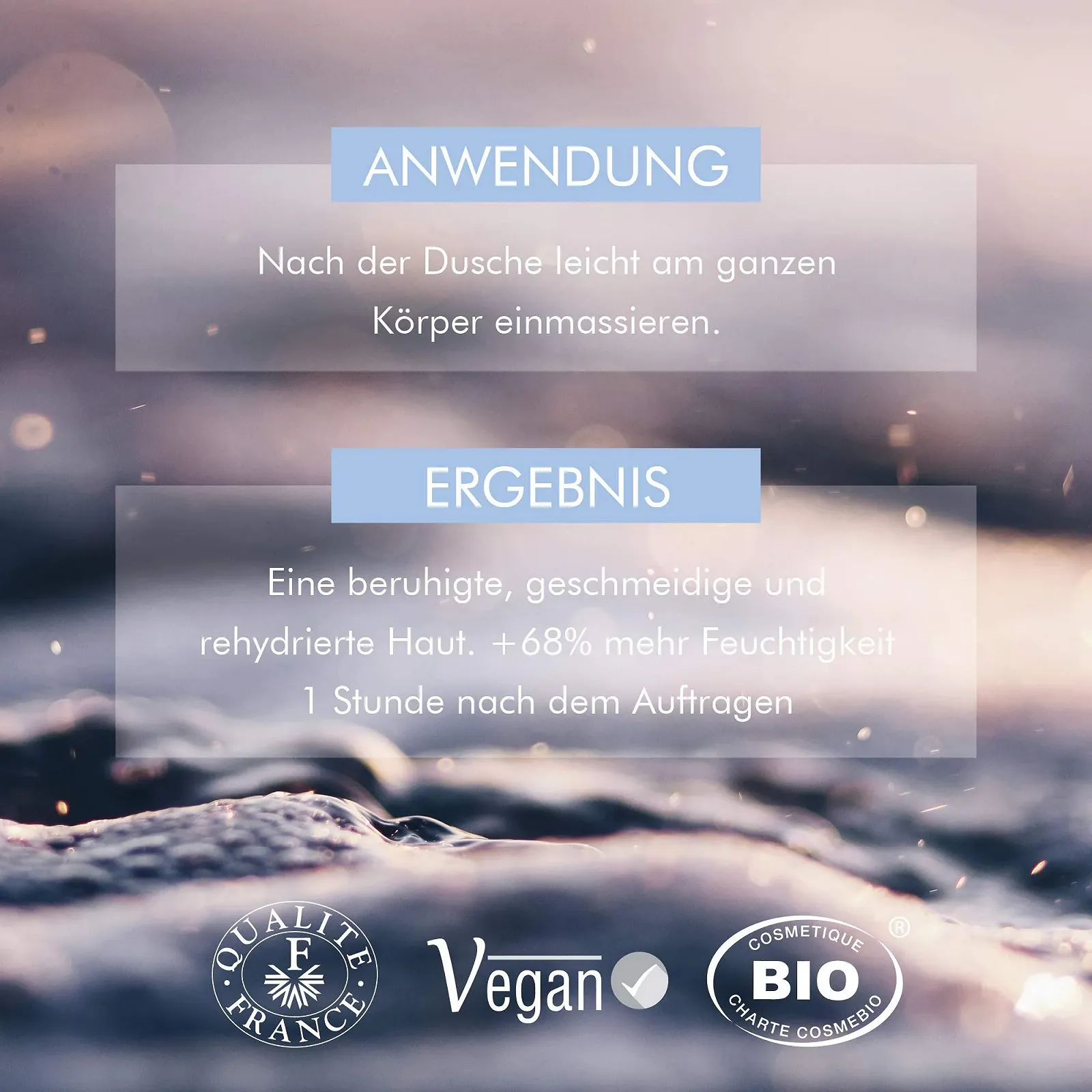 Молочко для тіла GAMARDE Organic Cosmetics Легке з гіалуроновою кислотою, алое вера, аргановою олією 200 мл, фото №4