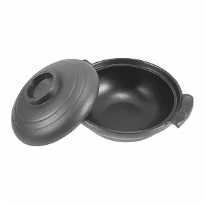 Кастрюля керамическая многофункциональная с двойными ручками термостойкая антипригарная - Фото 1