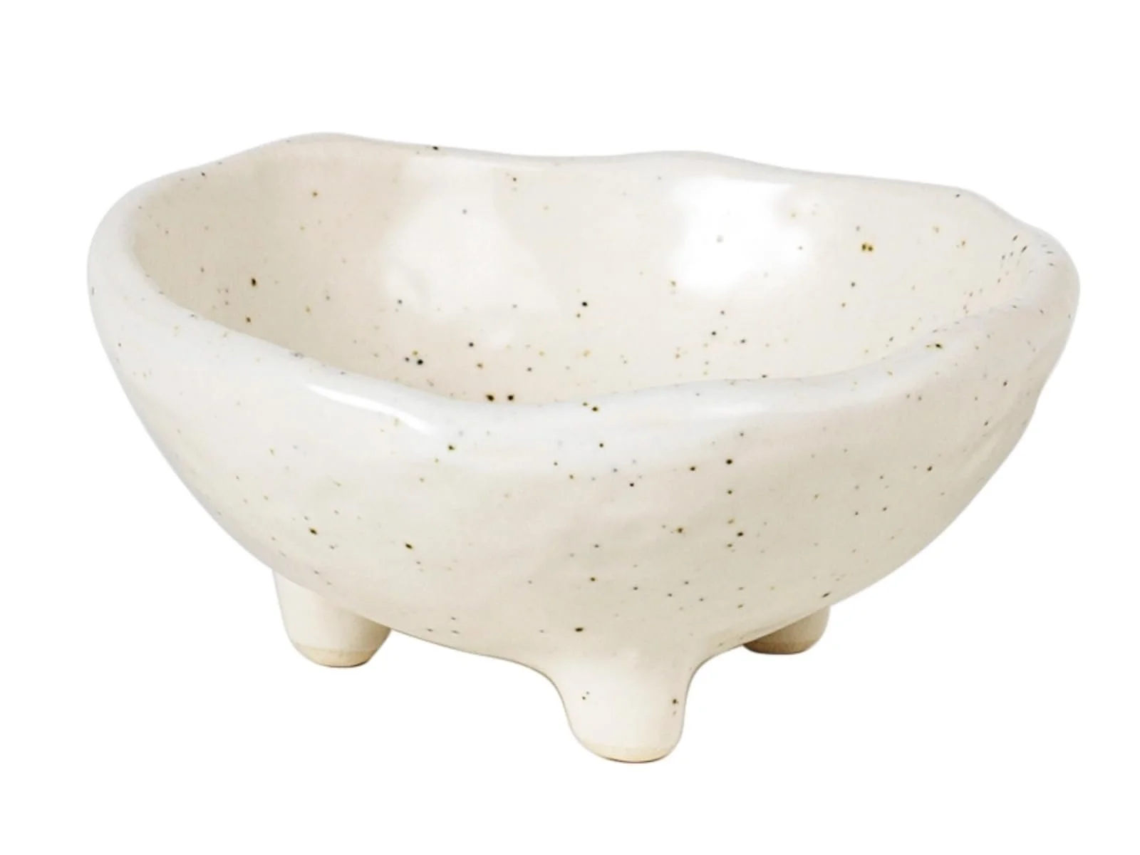 Миска Broste Copenhagen Nordic Vanilla 14533405 S с ножками 8.5 см, фото №1