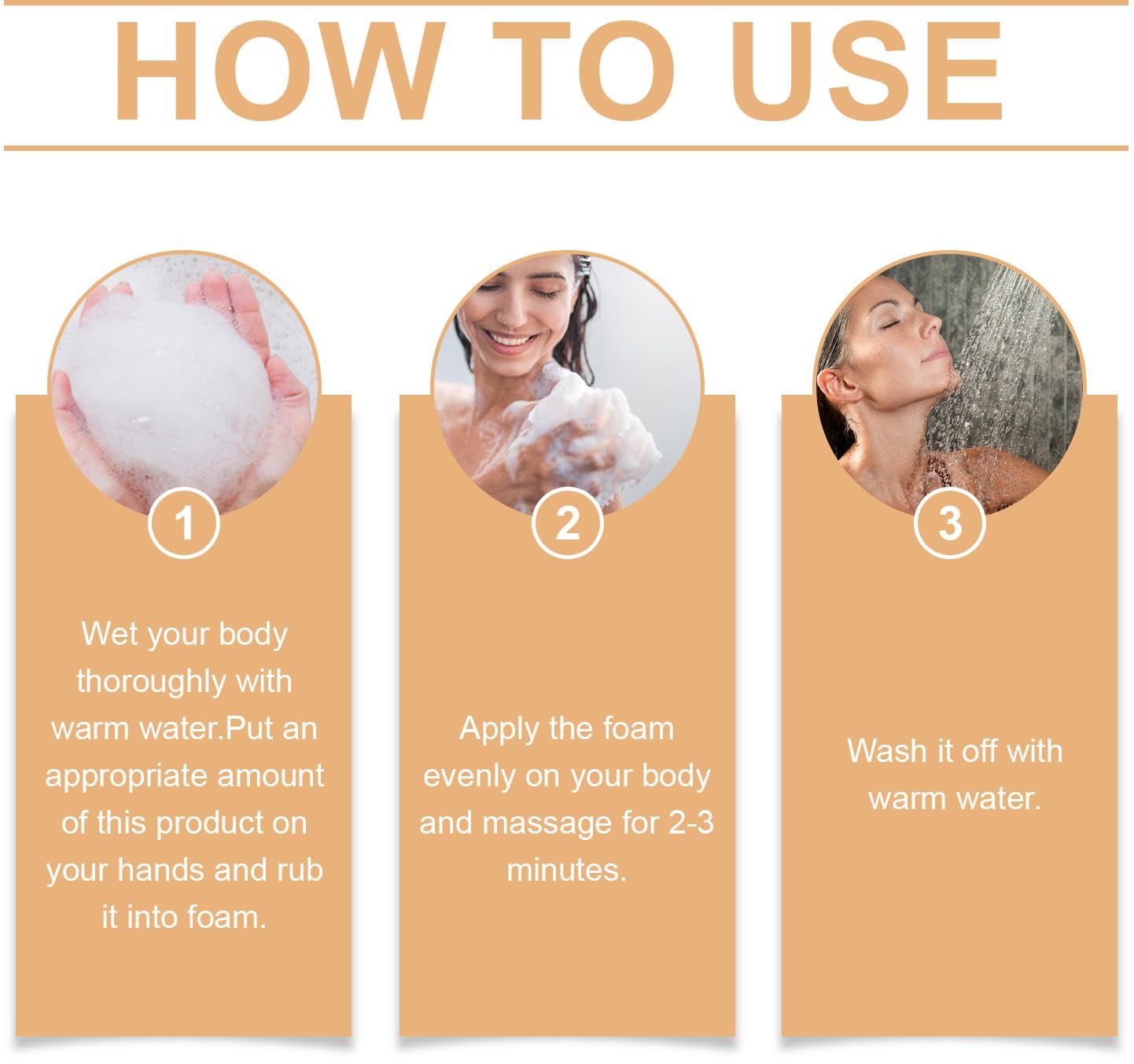 Натуральний гель для душу з хурмою глибоке очищення та зволоження, контроль запаху, для чоловіків та жінок, дорожній розмір, 120 мл / 4 фл. унції (2 шт.), фото №7