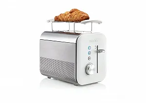 Тостер 2 скибочки Breville High Gloss Collection Регульований механізм підйому / Білий [VTT676] synthetic.ua - Фото 1