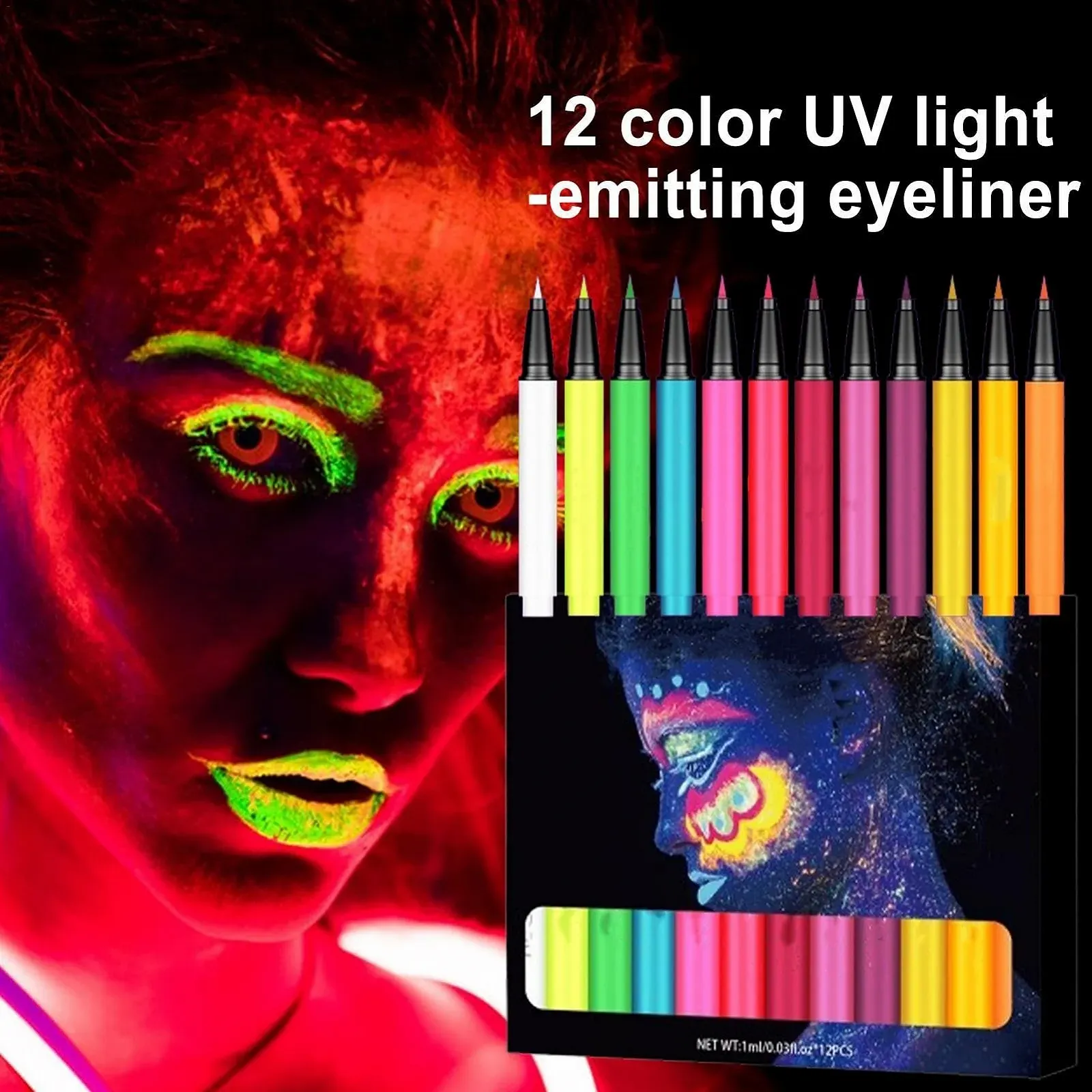 Олівець для очей 12 кольорів матовий набір, фото №5 Олівець для очей 12 кольорів матовий набір, фото №5