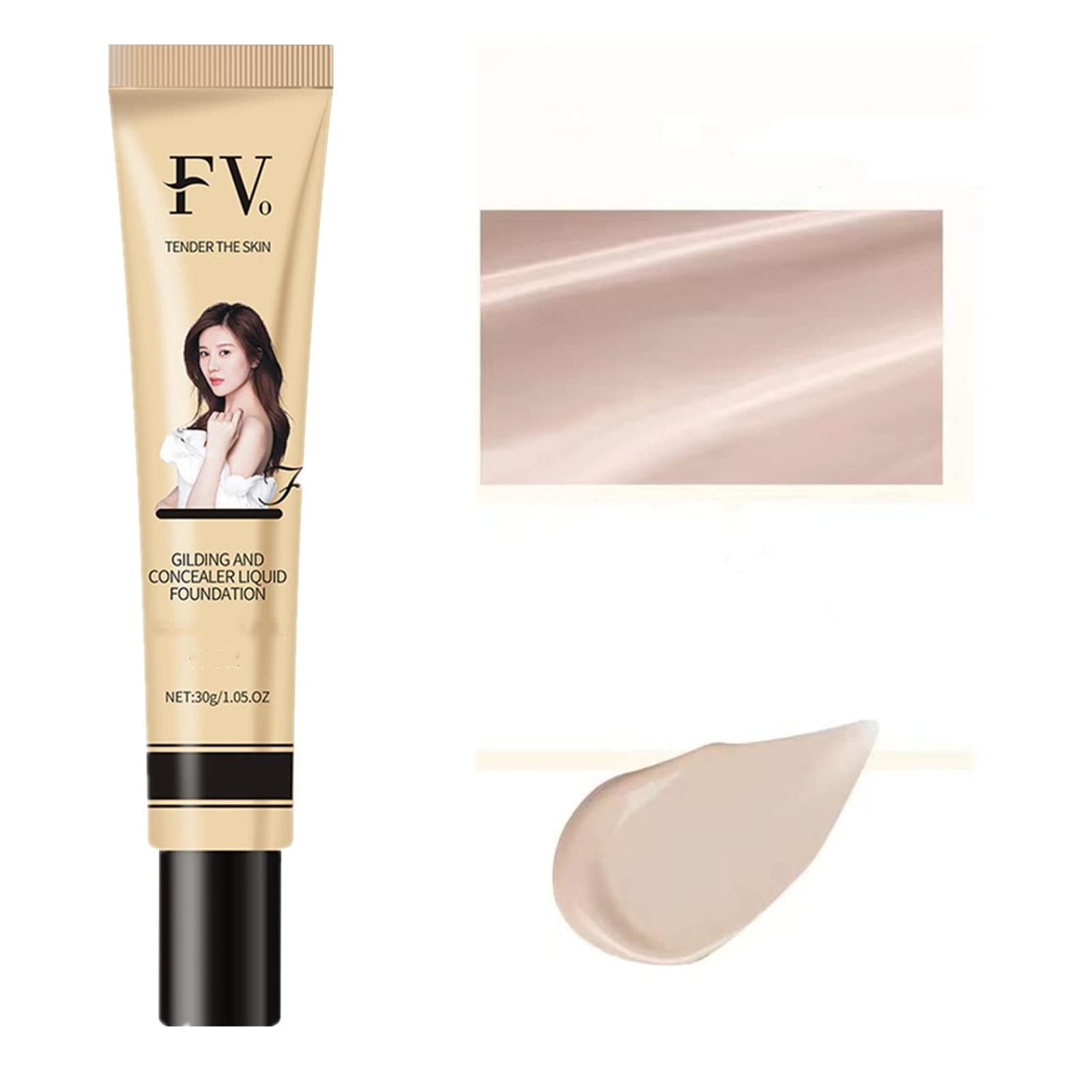 Жидкая Основа Hyaluronic Серия Foundation Dark Полное покрытие Увлажняющая Основа с гиалуроновой кислотой Антивозрастная основа с сывороткой Безупречная Основа для макияжа Крем (Ivory), фото №1 Жидкая Основа Hyaluronic Серия Foundation Dark Полное покрытие Увлажняющая Основа с гиалуроновой кислотой Антивозрастная основа с сывороткой Безупречная Основа для макияжа Крем (Ivory), фото №1