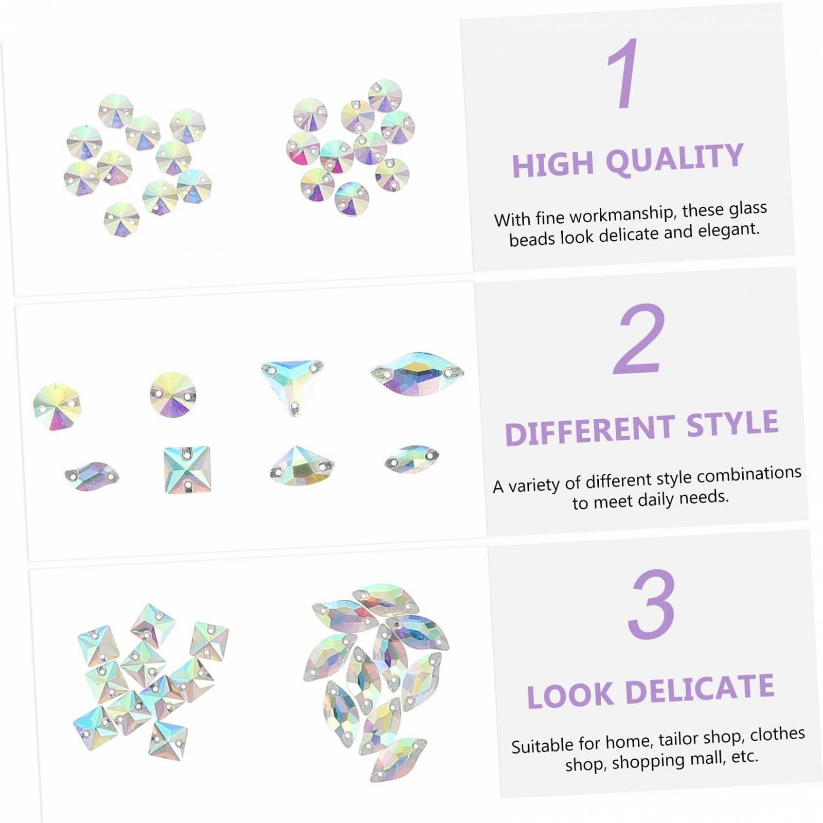 Скляні намистини Змішаний стиль 120 шт., фото №7