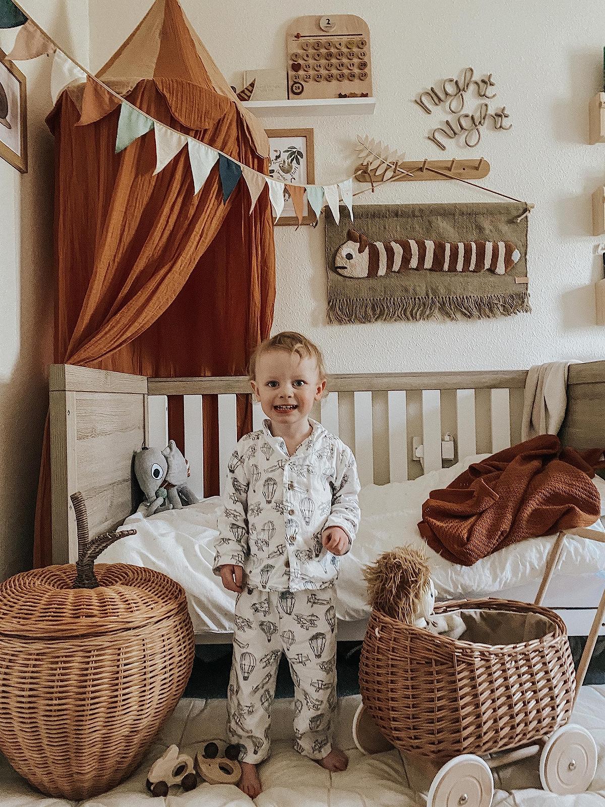 Візок e-wicker24 Wicker Trolley Pendant Basket Doll's Pram Walker Натуральний, фото №5