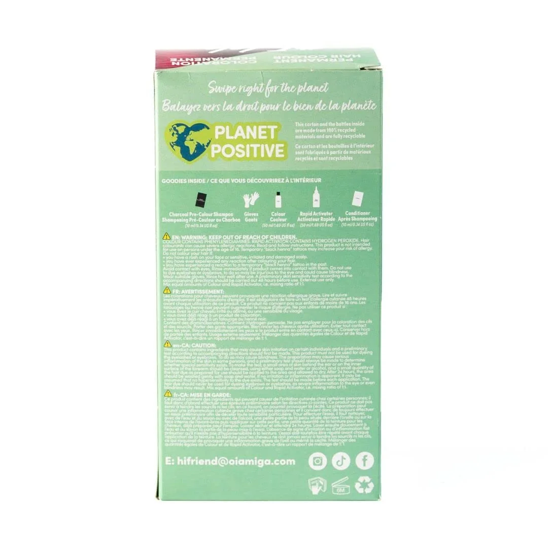 Фарба для волосся Oiamiga Permanent Raspberry з натуральними інгредієнтами, 120 мл, фото №3 Фарба для волосся Oiamiga Permanent Raspberry з натуральними інгредієнтами, 120 мл, фото №3