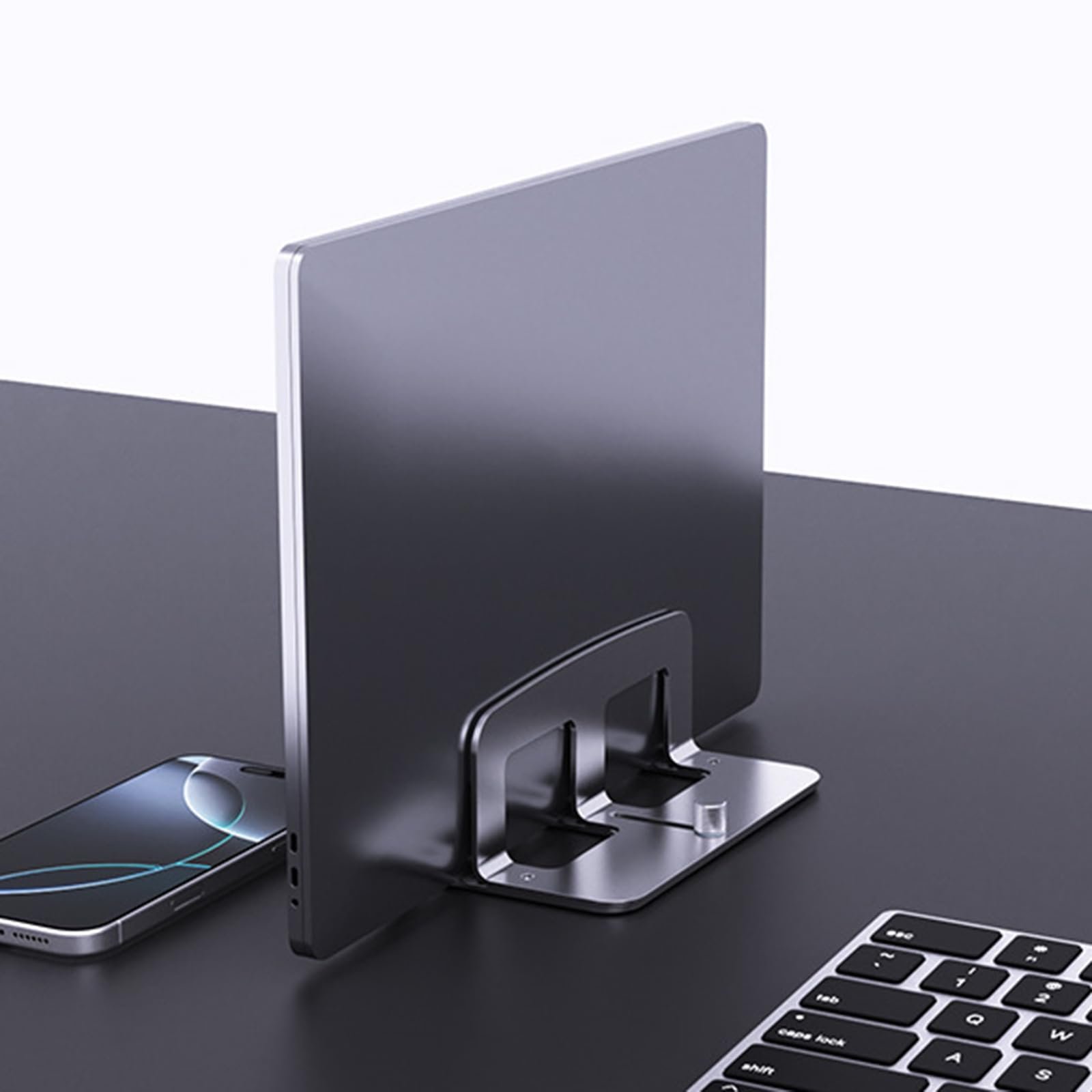 Вертикальная Подставка для ноутбука Алюминий регулируемая 14 мм, 45 мм, фото №8