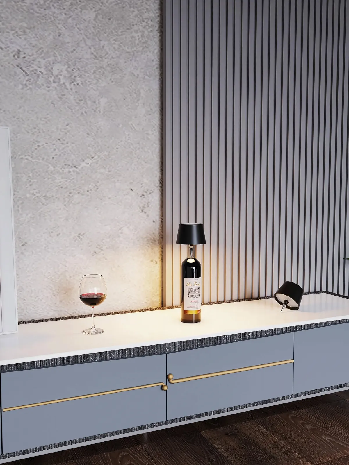 Насадка-лампа для пляшки MU LIN LED акумуляторна IP54 Чорна, фото №4