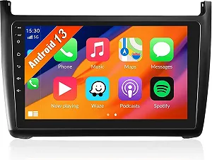Штатная автомагнитола CAMECHO для VW Polo 6R 6C 9N 2008-2016 / 9" / Сенсорная / 2/32Гб / Android 13 / Apple CarPlay / Android Auto / Bluetooth / WI-FI / GPS / USB - Фото 1
