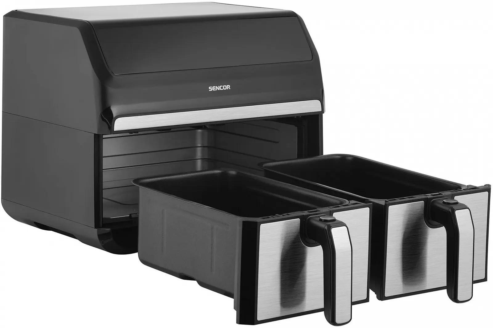 Мультипіч Sencor Double Compartment 8 л 1700 Вт Сріблястий, фото №2 Мультипіч Sencor Double Compartment 8 л 1700 Вт Сріблястий, фото №2