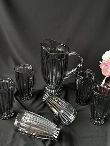 Набір Кувшин та 6 склянок з високоякісного скла. synthetic.ua - Фото 1