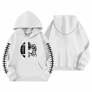 Худи для девочки с бейсбольным принтом, мягкий пуловер R, вечерняя одежда, размер 134 synthetic.ua - Фото 1