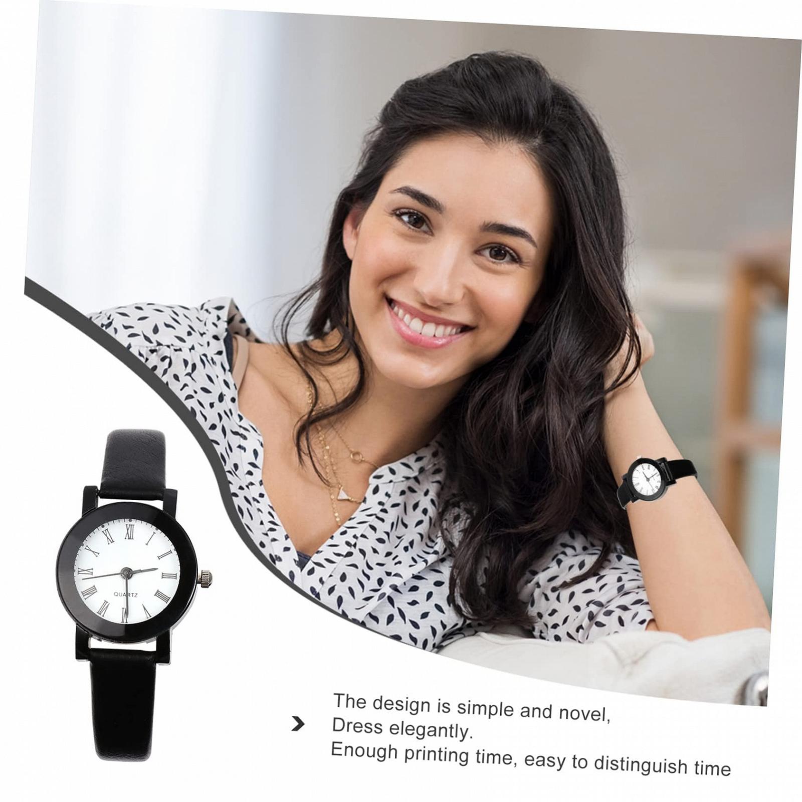 Часы Кварцевые PartyKindom Женские Ремешок PU Кожа Повседневный Дизайн Простой Элегантный, фото №9 Часы Кварцевые PartyKindom Женские Ремешок PU Кожа Повседневный Дизайн Простой Элегантный, фото №9