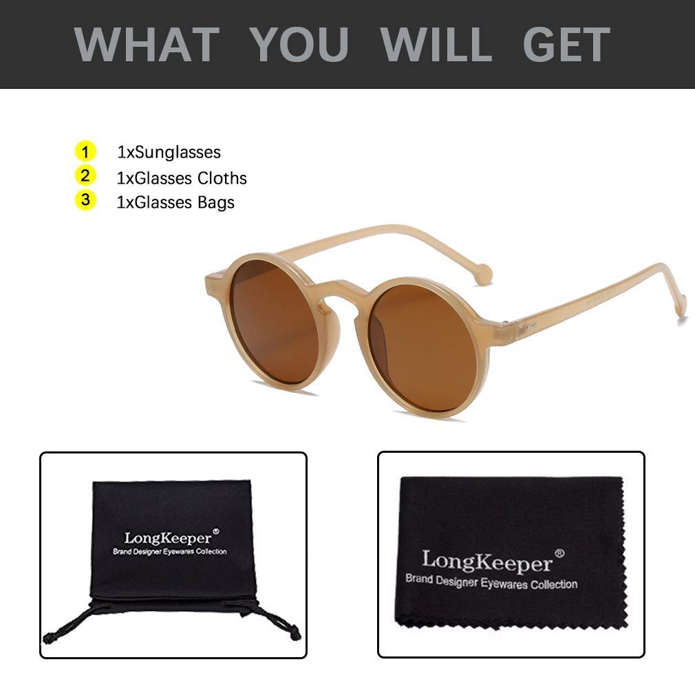 Круглі сонцезахисні окуляри Long Keeper Unisex Маленькі круглі ретро вінтажні, фото №5 Круглі сонцезахисні окуляри Long Keeper Unisex Маленькі круглі ретро вінтажні, фото №5