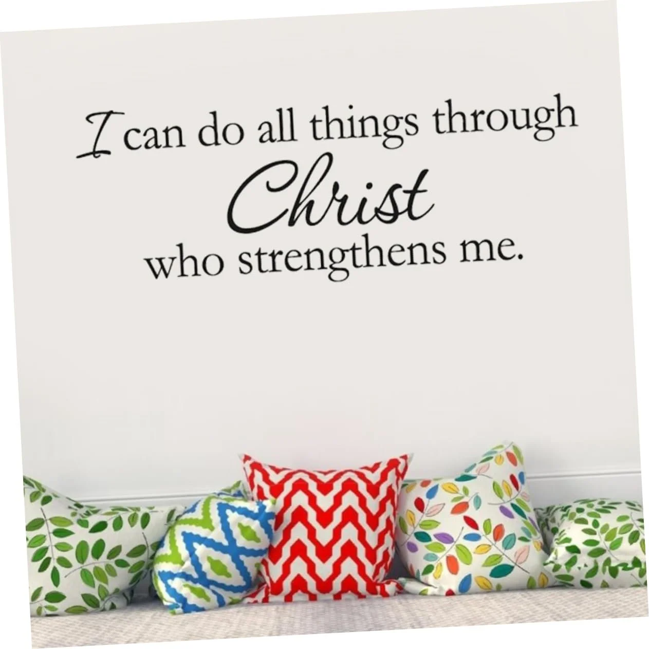 Наклейка на стіну UKCOCO Біблійний вірш PVC Водонепроникна, фото №9