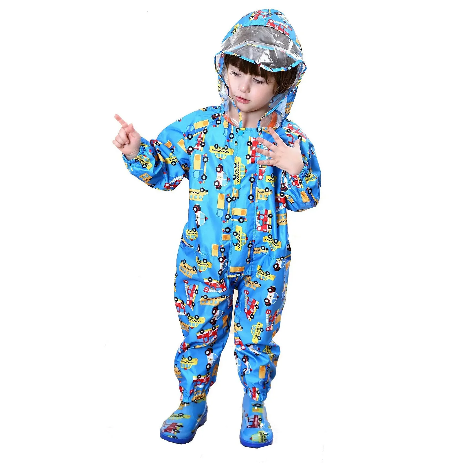 Дитячий дощовик JinBei для хлопчиків, дихаючий, водонепроникний, фото №2