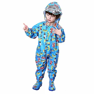 Детский дождевик JinBei для мальчиков, дышащий, водонепроницаемый synthetic.ua - Фото 1