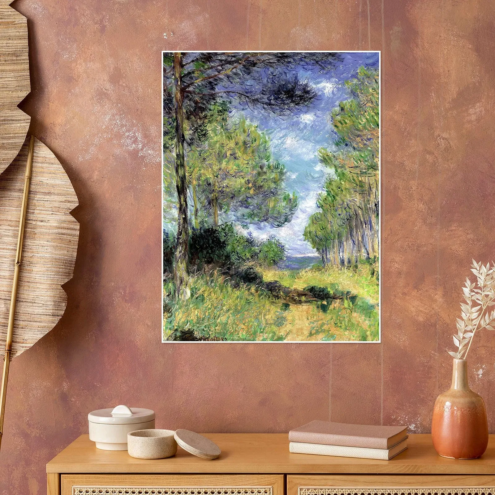 Постер Claude Monet Conifers in Varengeville 50 x 70 см Зеленый, фото №4 Постер Claude Monet Conifers in Varengeville 50 x 70 см Зеленый, фото №4