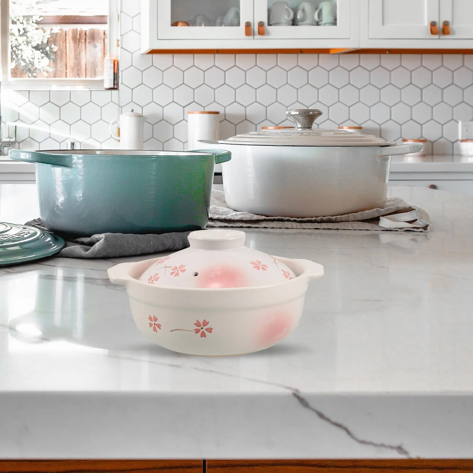 Каструля глиняна Japanese Donabe з кришкою, фото №5