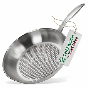 Сковорода Chefkoch trifft Fackelmann Stainless Steel 28 см, нержавеющая сталь 18/10 - Фото 1