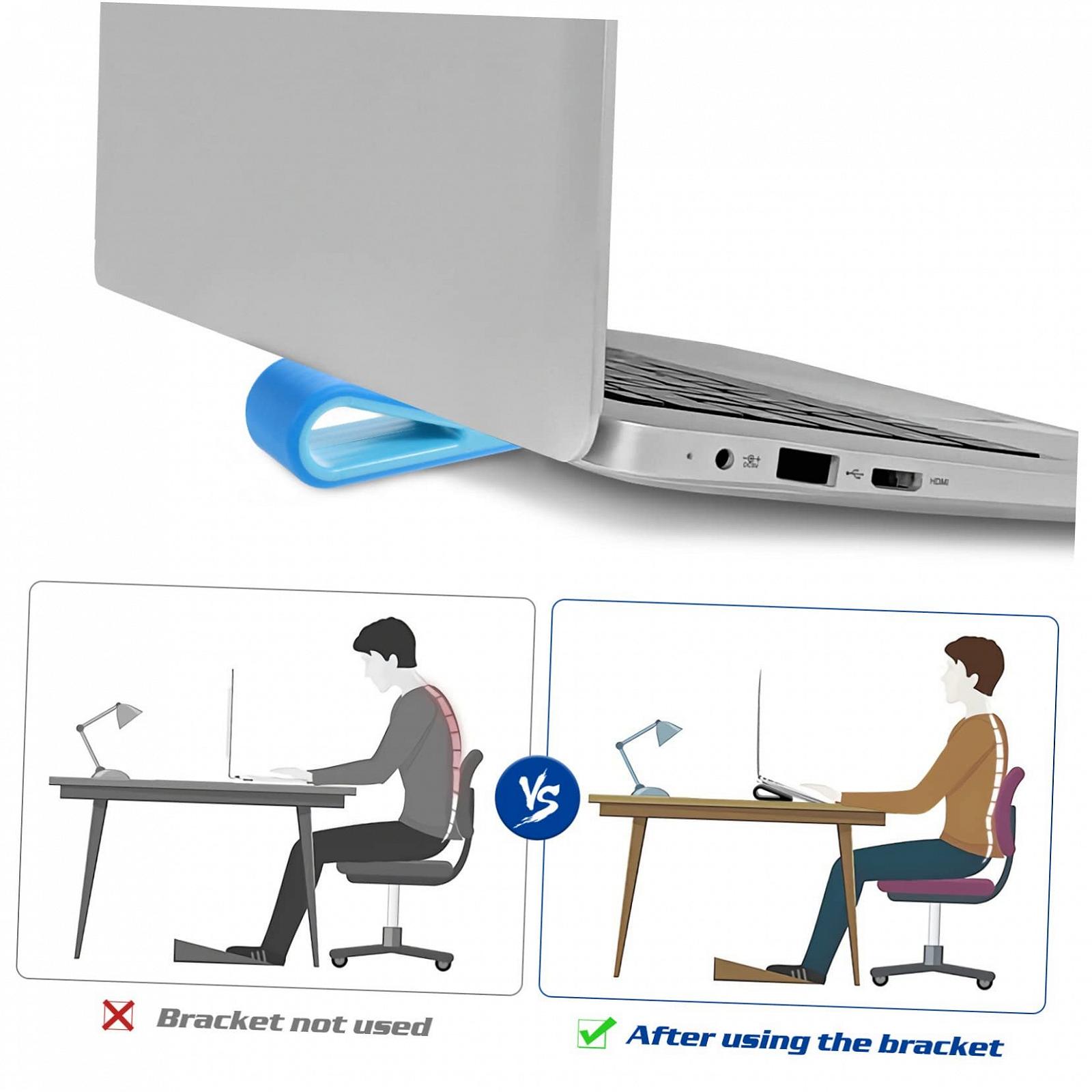 Підставка для ноутбука Регульована по висоті Охолоджуюча для настільного комп'ютера (4 шт.), фото №4