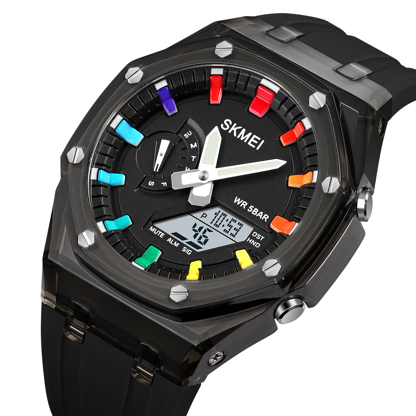 Годинник Skmei 2100BKWT Black-White SALE, фото №2