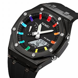 Годинник Skmei 2100BKWT Black-White SALE synthetic.ua - Фото 1