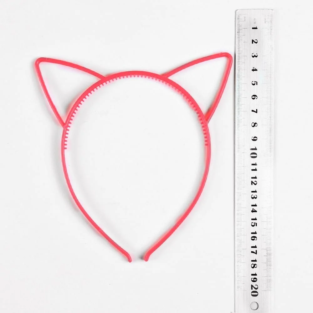 Обруч Вушка Кішки Пластик 3 шт Фіолетовий, фото №5