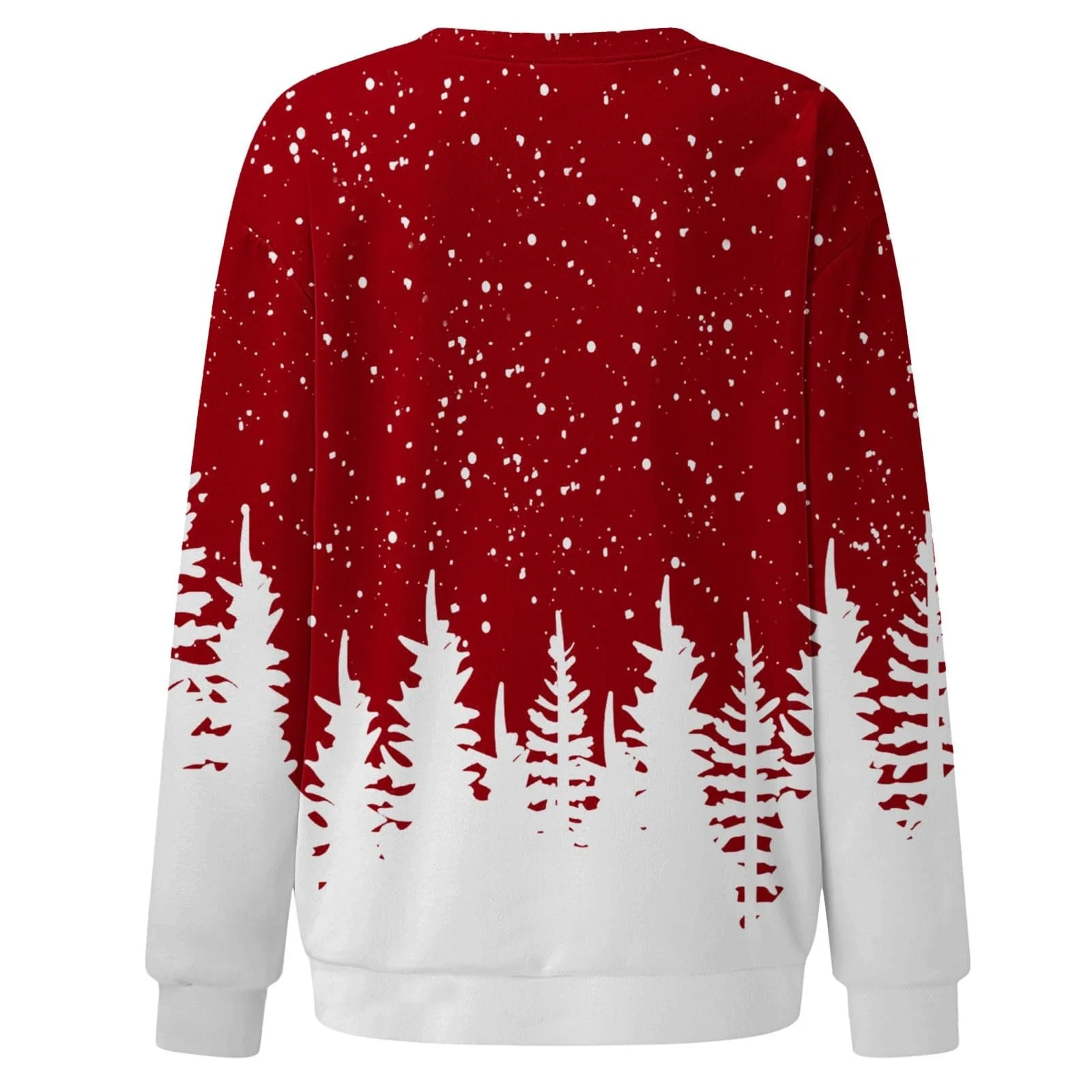 Рождественский Топ Женские Толстовки Повседневные 2025 Женский Осенне-Зимний Рождественский Принтованный Пуловер Топы Длинный Рукав Круглый Вырез Свободные Толстовки Зимняя Одежда, фото №3