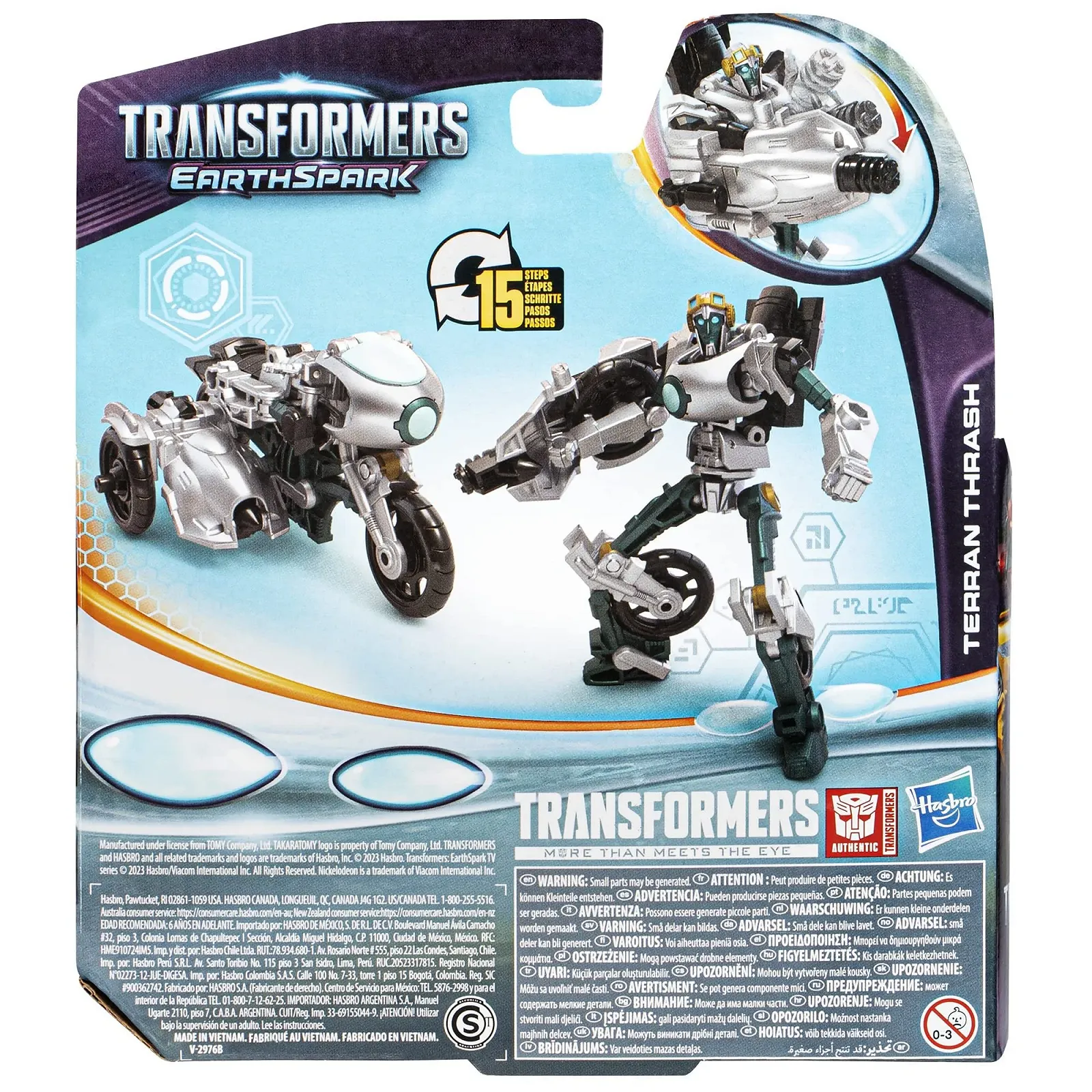 Фігурка-трансформер Transformers EarthSpark Class Warrior Terran Thrash 12.5 см, фото №4