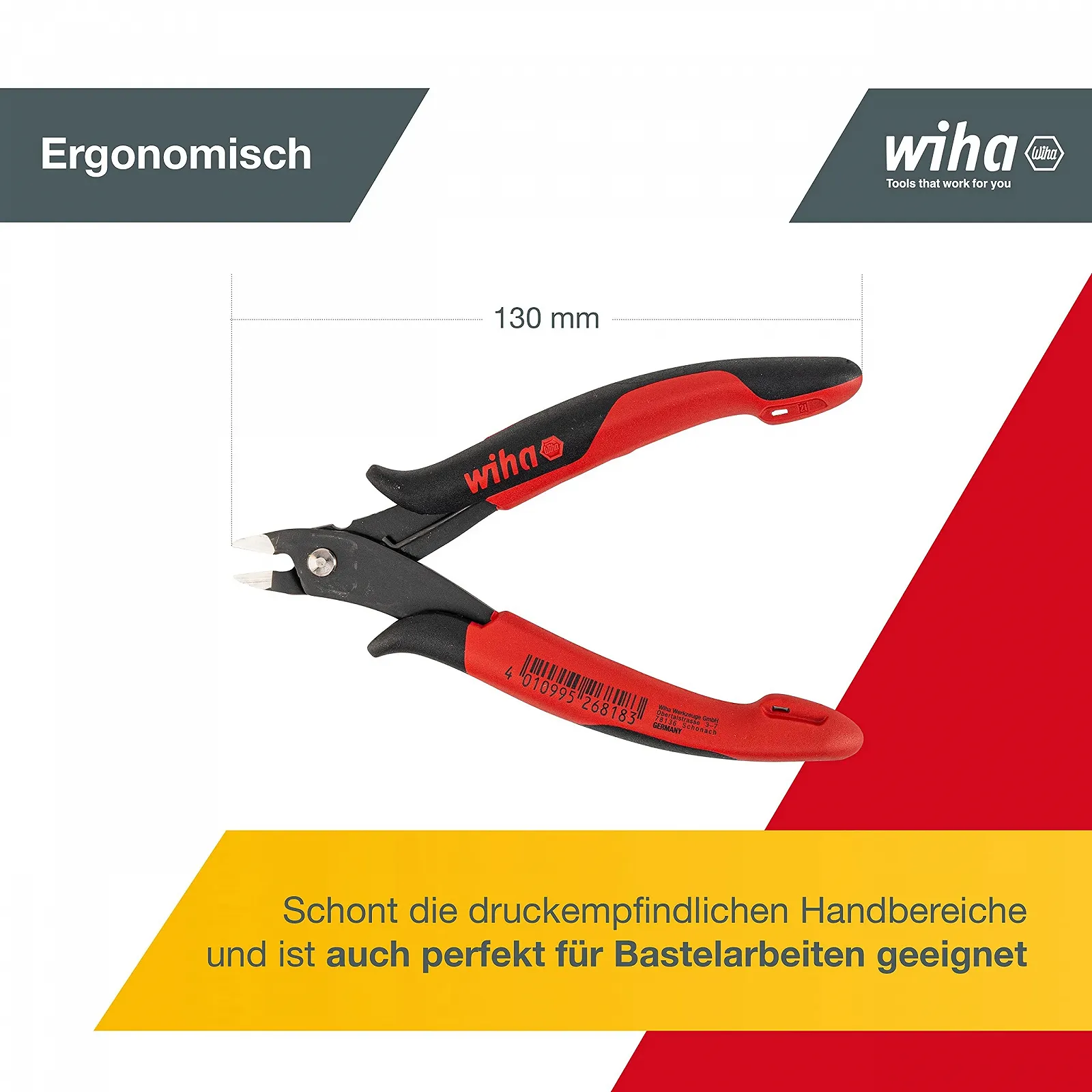 Бокорезы Wiha Electronic 26818 138 мм, фото №3 Бокорезы Wiha Electronic 26818 138 мм, фото №3