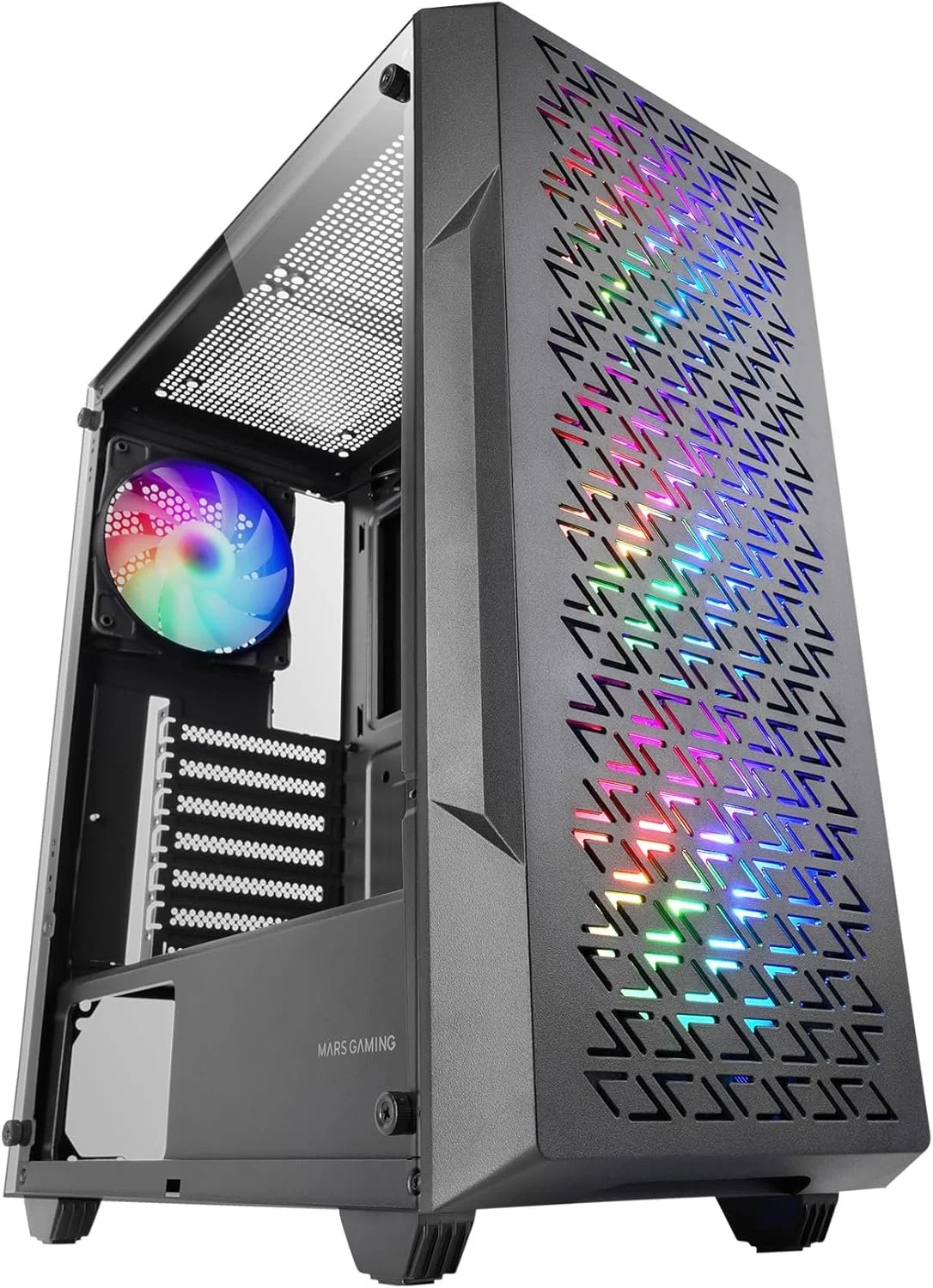 Корпус для ПК Mars Gaming MC-GEO / без БЖ / Чорний, фото №1