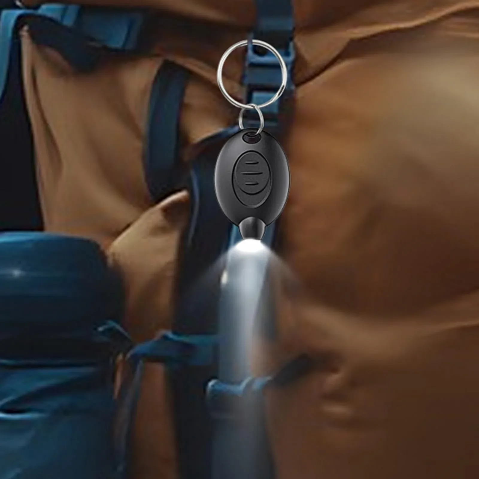 Набір 5 LED ліхтариків-брелоків, Міні LED  14 люмен, портативний ультра-яскравий на батарейках для походів та аварійного освітлення, фото №5