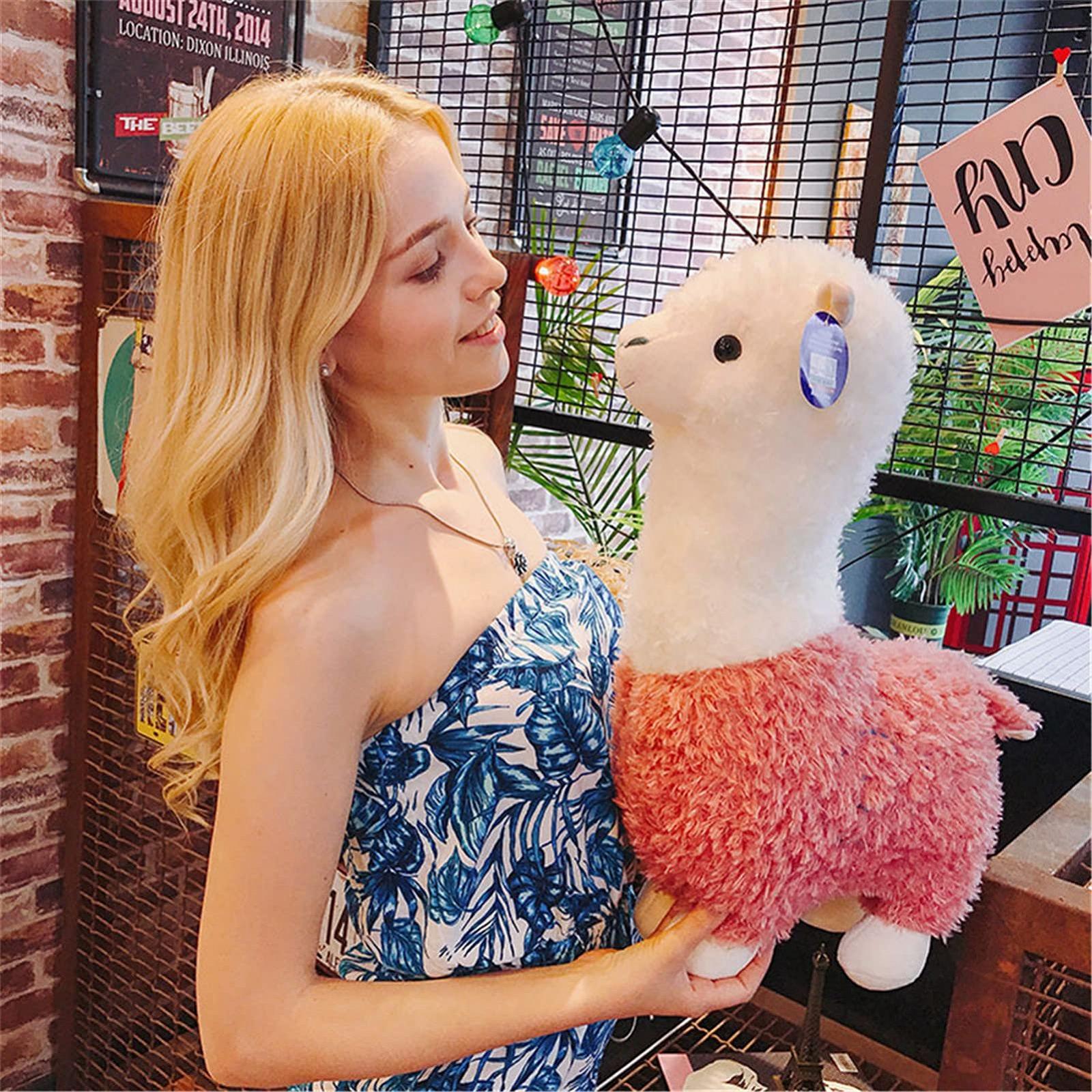 Мягкая игрушка Alpaca Альпака Светло-красная 28 см, фото №5 Мягкая игрушка Alpaca Альпака Светло-красная 28 см, фото №5