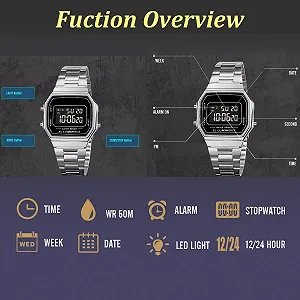 Цифровий годинник Nicoone зі світлодіодним підсвічуванням synthetic.ua - Фото 1