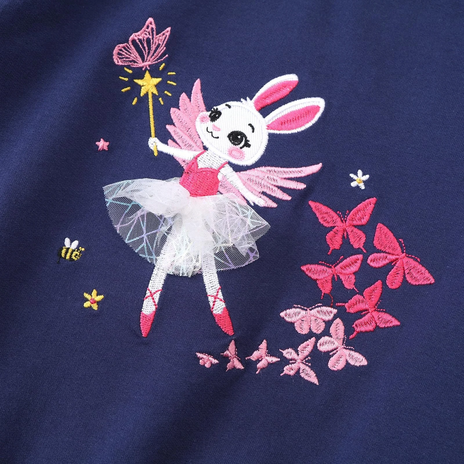 Джемпер Dinopjs для девочек Классический любимый фламинго Королева, Пасхальный кролик принцессы, Милый ежик, Рождественские пингвины, Теплая спортивная рубашка для девочек 2-9 лет, фото №4