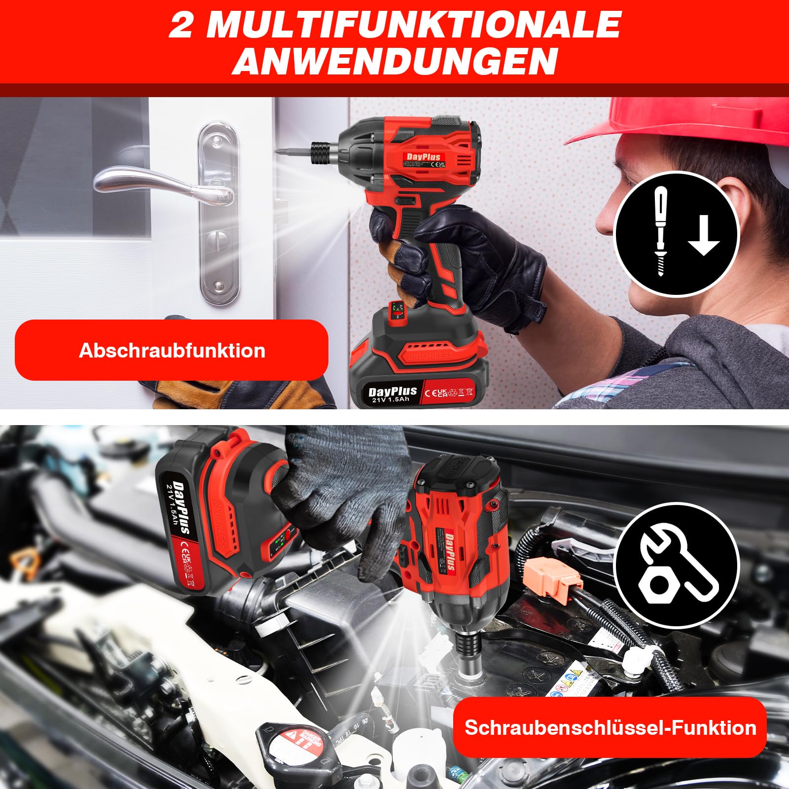 Набор Akkuschrauber 21V 1500mAh 45 N.m, фото №7 Набор Akkuschrauber 21V 1500mAh 45 N.m, фото №7