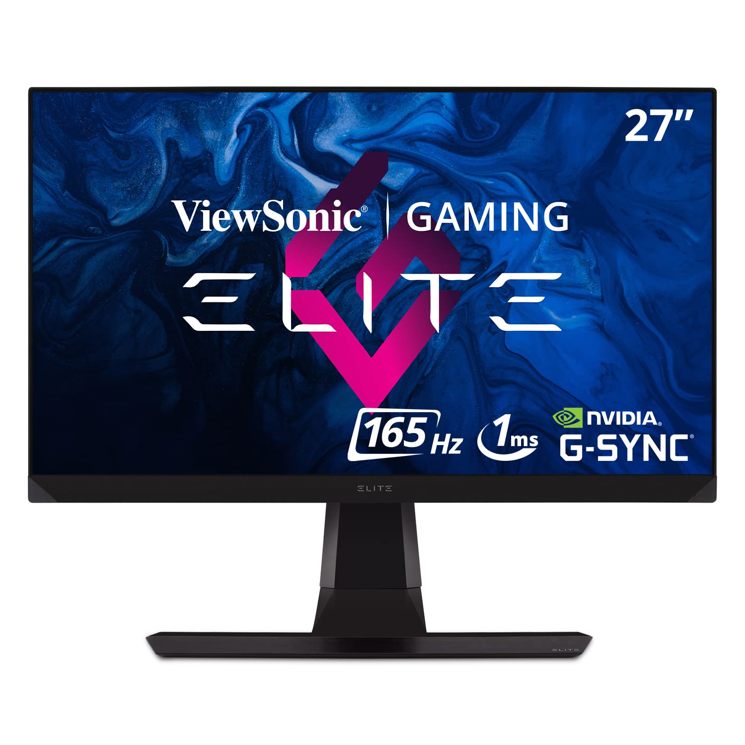 Монитор Viewsonic XG270QG 68.6 см (27 дюймов) игровой (WQHD, Nano IPS панель, 1 ms, 165 Hz, G-Sync, RGB подсветка, HDMI, DisplayPort, держатель для мыши, регулировка высоты) черный, фото №1
