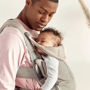 Рюкзак-переноска BabyBjörn Move сіро-бежевий synthetic.ua - Фото 1