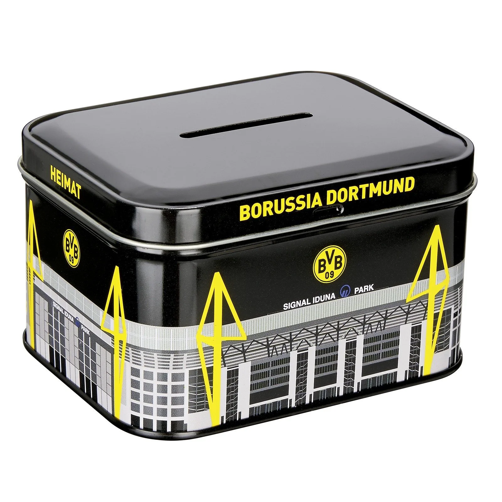 Скарбничка Borussia Dortmund BVB металева з мотивом стадіону, фото №1