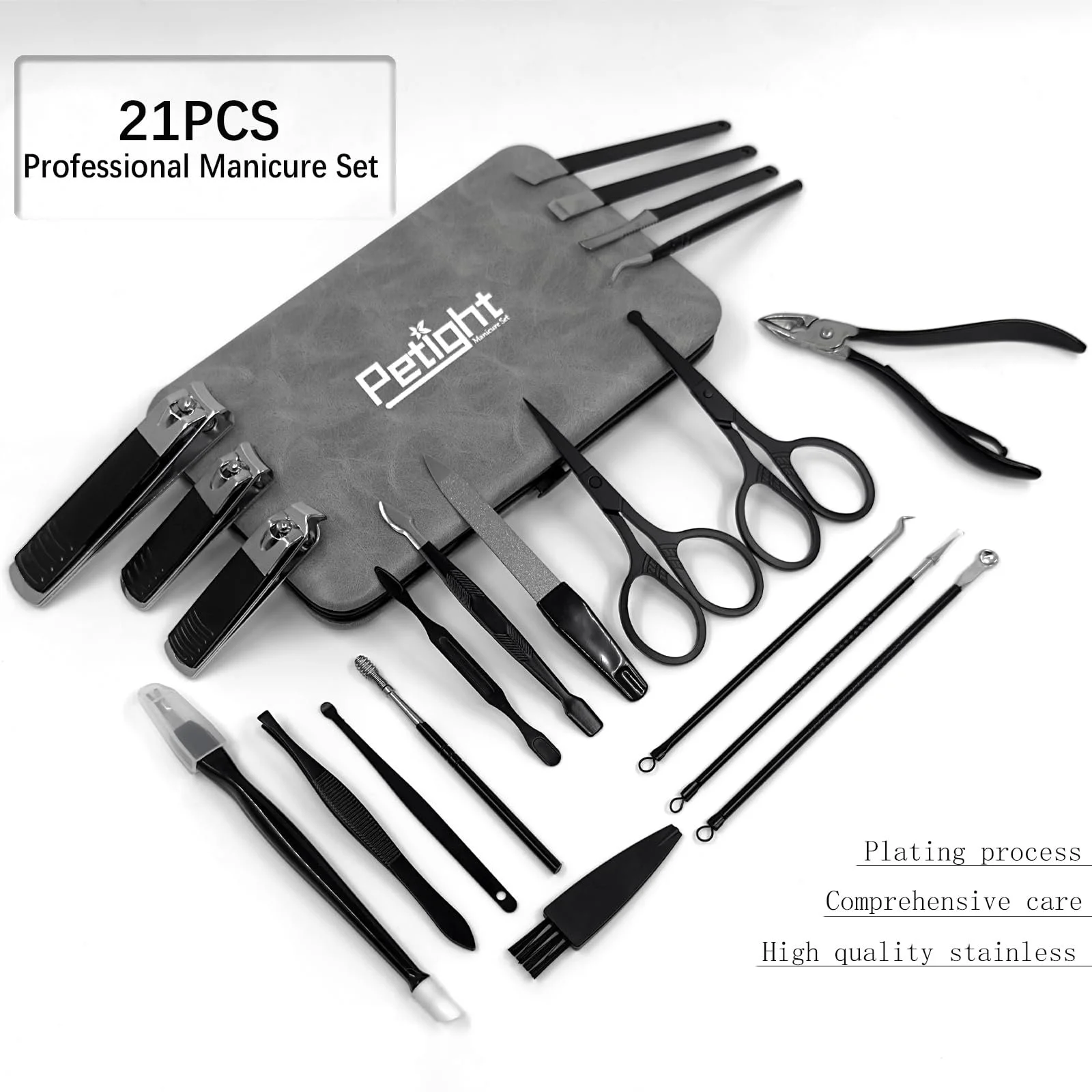 Набір для манікюру 21 предмет, професійний, фото №2