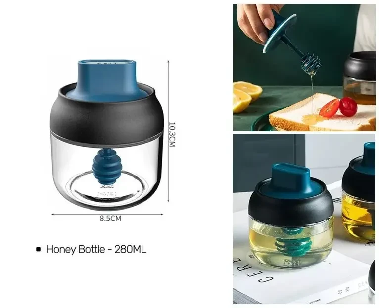 Диспенсер-темкість дозатор для меду Медовиця з ложкою Бенсон баночка, фото №1 Диспенсер-темкість дозатор для меду Медовиця з ложкою Бенсон баночка, фото №1