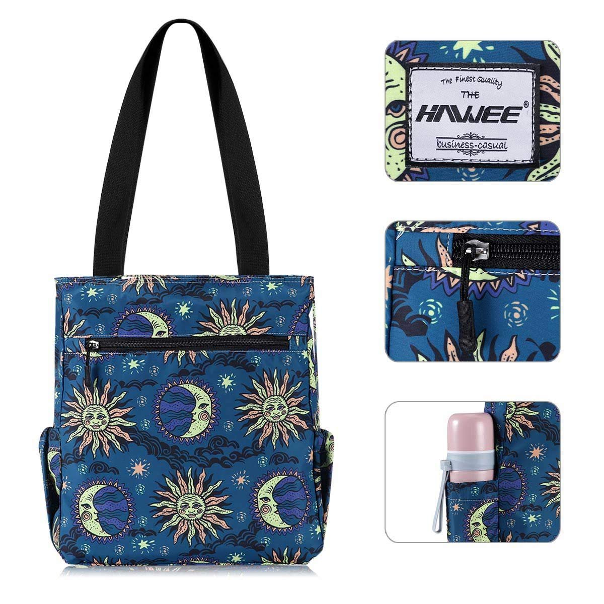 Сумка Hawee, жіноча, з блискавкою: повсякденна, на плече, велика, водонепроникна, для покупок, подорожей, роботи, школи, повсякденного життя, спортзалу, пляжу, фото №4 Сумка Hawee, жіноча, з блискавкою: повсякденна, на плече, велика, водонепроникна, для покупок, подорожей, роботи, школи, повсякденного життя, спортзалу, пляжу, фото №4