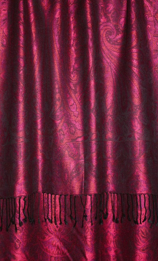 Жіноча пашміна Lorenzo Cana Paisley Red Berry, фото №5
