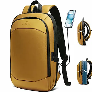 Рюкзак для ноутбука Waterproof USB 17 дюймів Yellow L Business - Фото 1