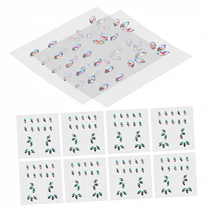 Набір Наклейки Коштовності Стрази для Марді Гра Фестивалю Листя synthetic.ua - Фото 1