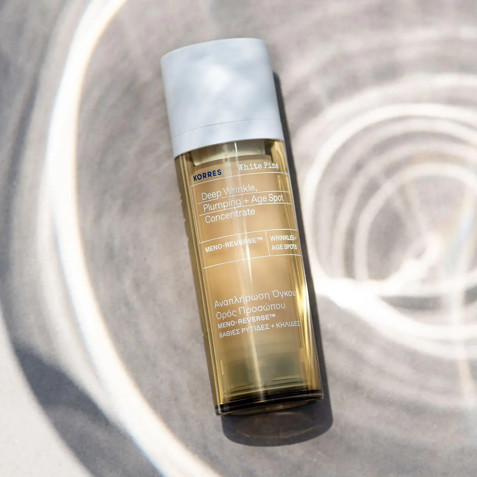 Набір для догляду за обличчям KORRES White Pine 2-Step Meno Reverse, Згладжуючий концентрат 15 мл та Денний крем 40 мл, фото №5