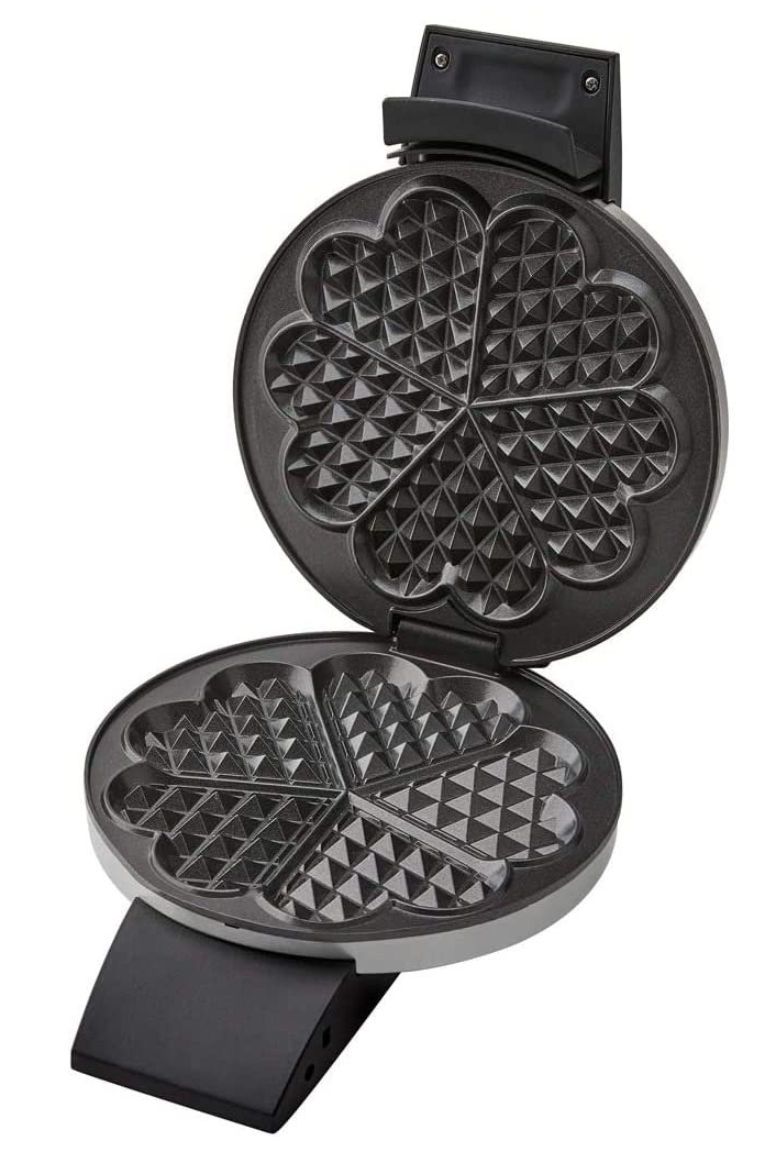 Вафельниця Cloer 1639SR / форма серця / 15,5 см / Нержавіюча сталь, фото №3