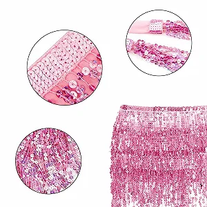 Спідниця Nujvnuj Блискуча Рожева synthetic.ua - Фото 1