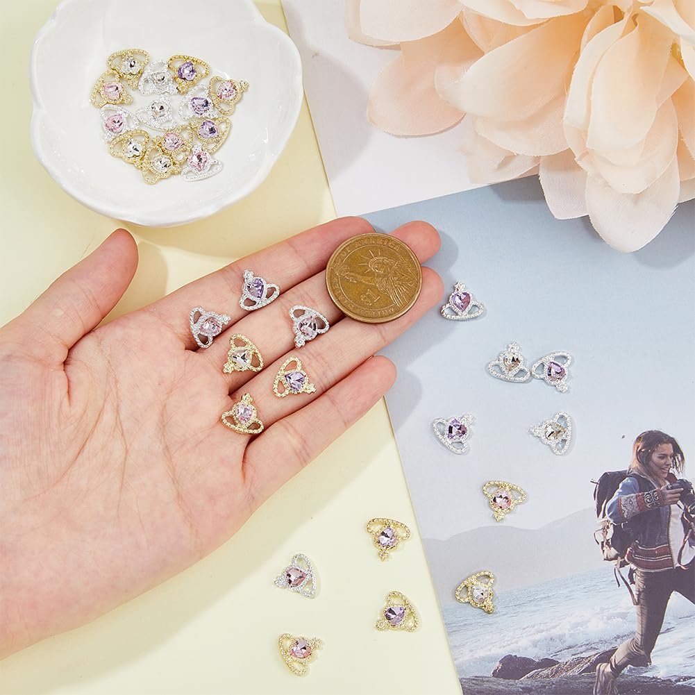 Подвеска для ногтей Сердце SUPERFINDINGS 11,5 x 12 x 3 мм, 6 цветов, 30 шт, фото №3 Подвеска для ногтей Сердце SUPERFINDINGS 11,5 x 12 x 3 мм, 6 цветов, 30 шт, фото №3